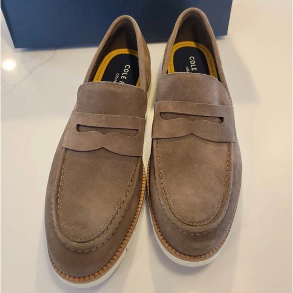 Cole Haan FlexGrand+ Men Penny Loafer Sz 11.5M Brown Suede Slip-On Cushioned New main image 13